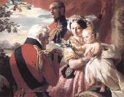 Franz Xaver Winterhalter The First of Mays (mk25) France oil painting reproduction